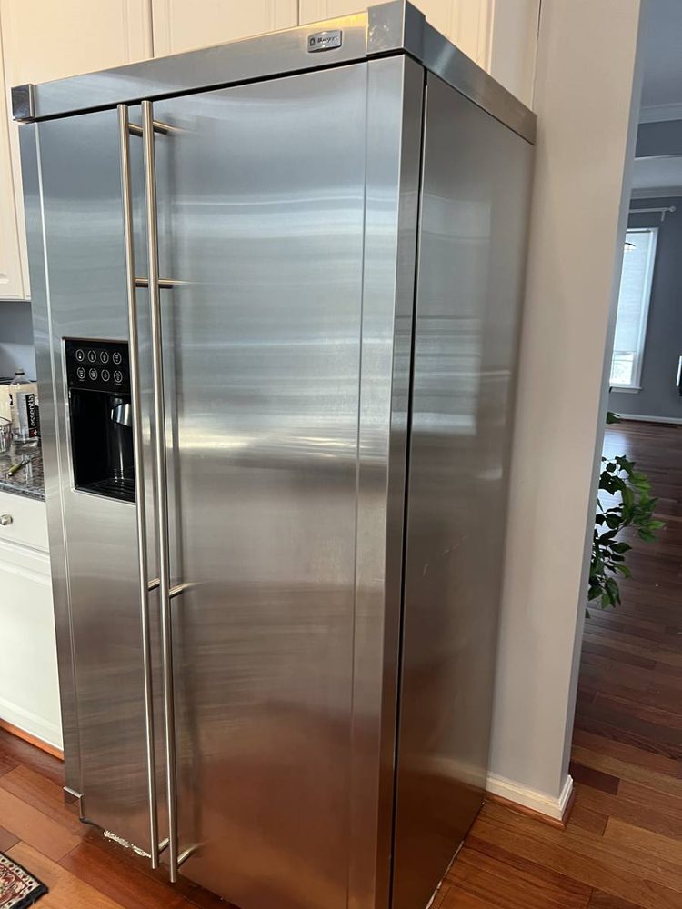 Kitchen appliance installed and connected