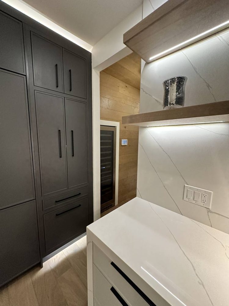 Kitchen cabinets repaired and aligned