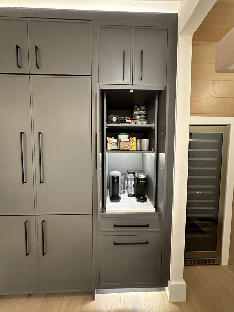 Kitchen cabinets repaired and aligned