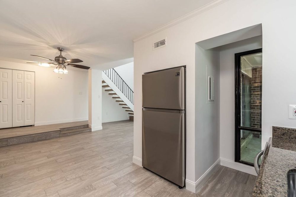 Freshly painted interior room with clean cut lines
