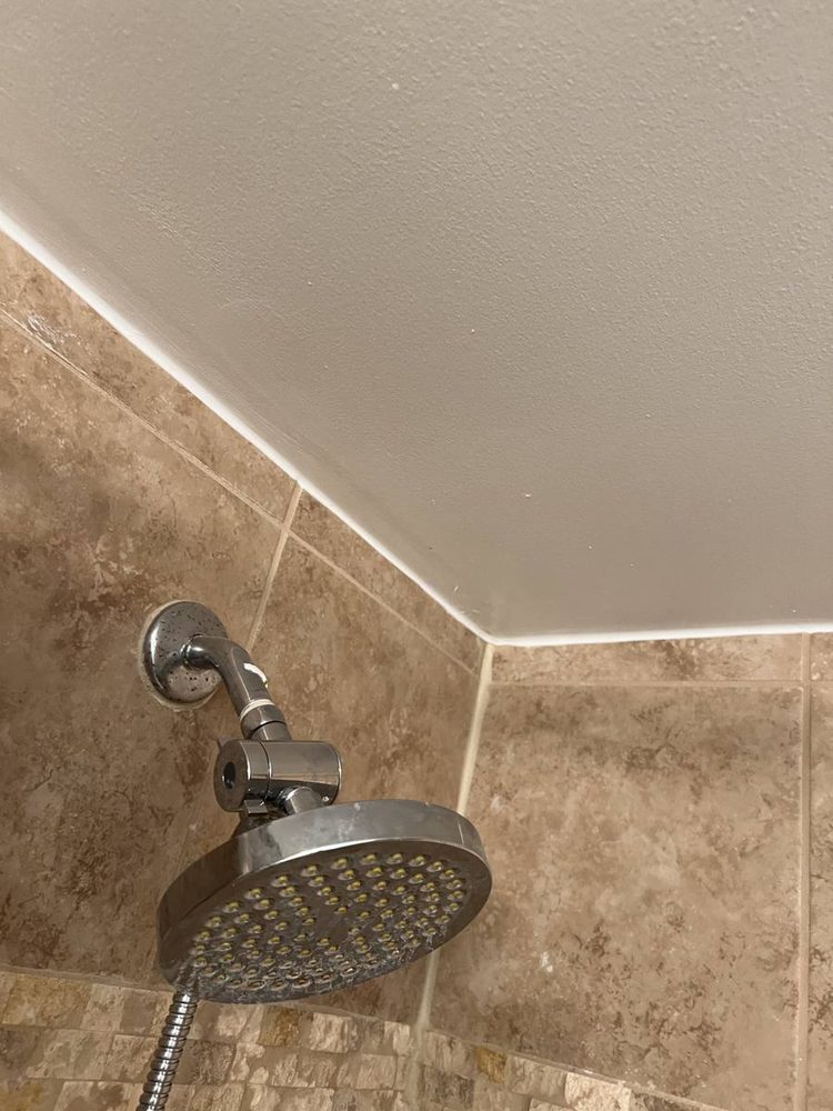 Shower head installed and running